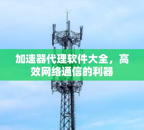 加速器代理软件大全,高效网络通信的利器 加速器代理软件大全,高效网络通信的利器