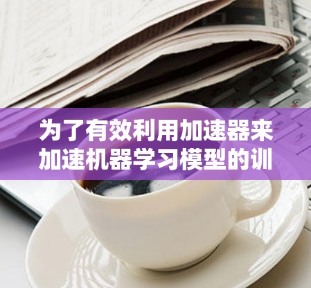 为了有效利用加速器来加速机器学习模型的训练，可以按照以下步骤进行