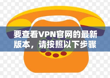 要查看VPN官网的最新版本,请按照以下步骤操作