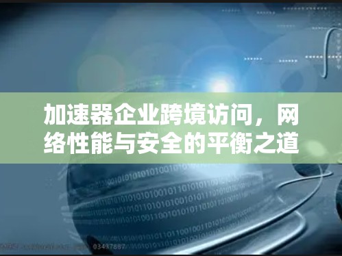 加速器企业跨境访问，网络性能与安全的平衡之道